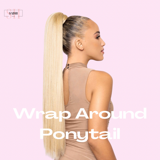 Premium Wrap Around 100% Human Hair Ponytail