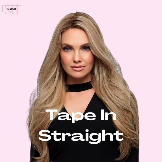 Enhance Your Style with 100% Human Hair Tape-In Straight Hair Extensions